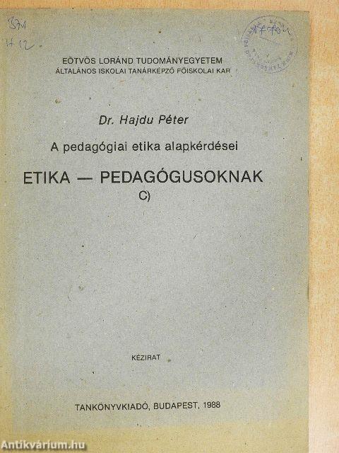 Etika - Pedagógusoknak