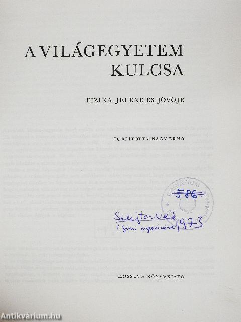 A világegyetem kulcsa