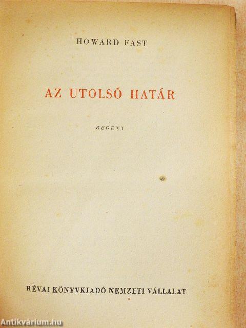 Az utolsó határ