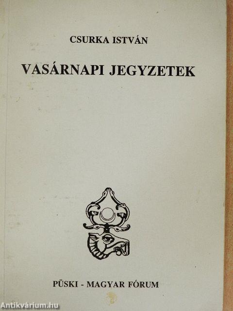 Vasárnapi jegyzetek