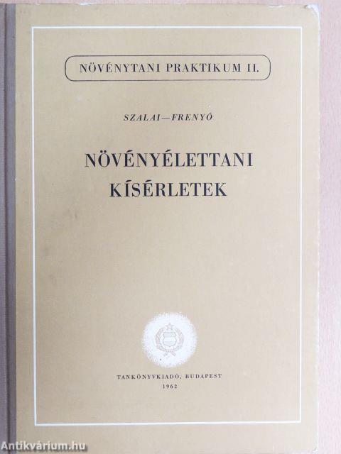 Növényélettani kísérletek