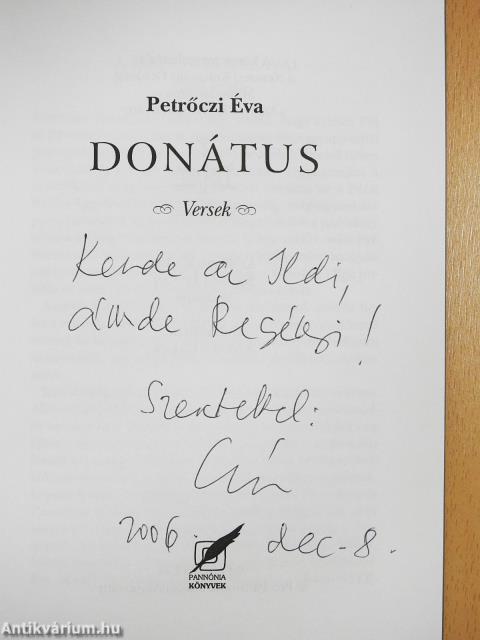 Donátus (dedikált példány)