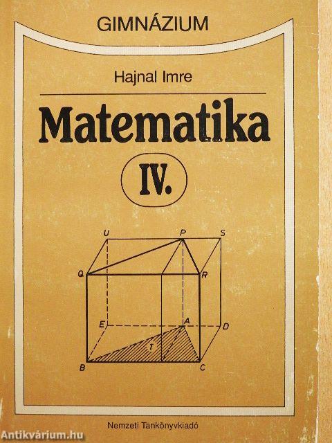 Matematika IV.