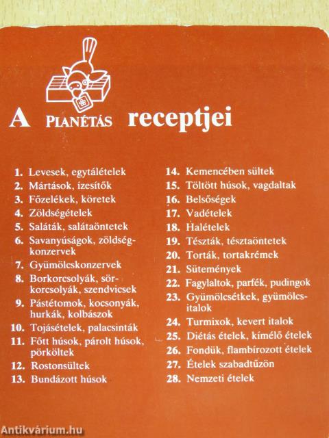 A Planétás receptjei