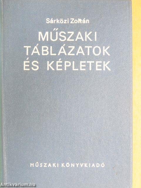 Műszaki táblázatok és képletek