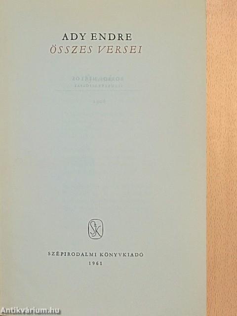 Ady Endre összes versei