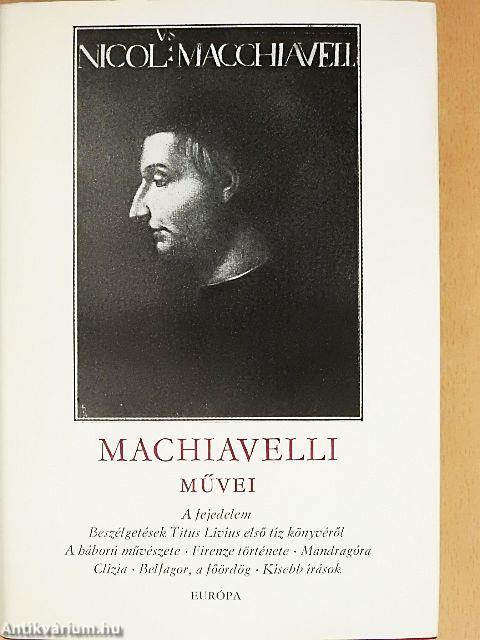 Niccoló Machiavelli művei I-II.