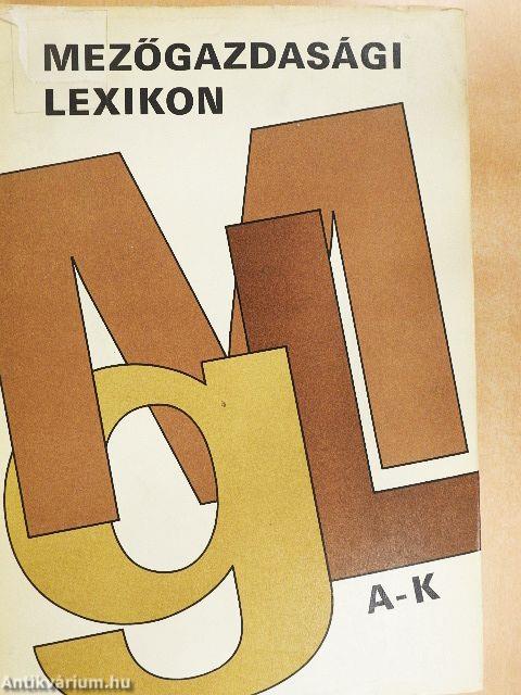 Mezőgazdasági Lexikon I-II.
