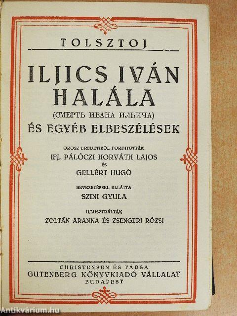 Iljics Iván halála és egyéb elbeszélések