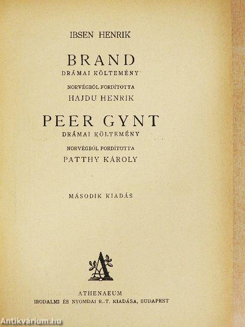 Brand/Peer Gynt