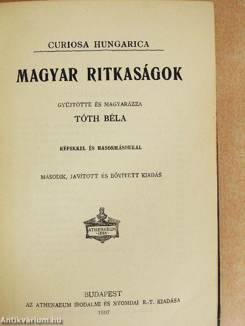 Magyar ritkaságok