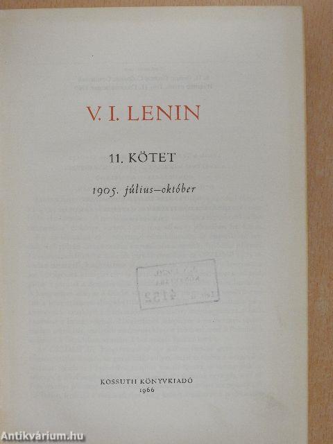 V. I. Lenin összes művei 11.