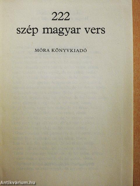 222 szép magyar vers