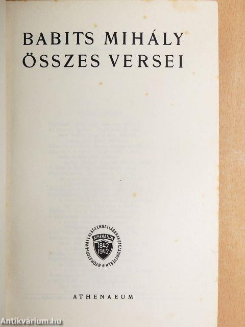 Babits Mihály összes versei