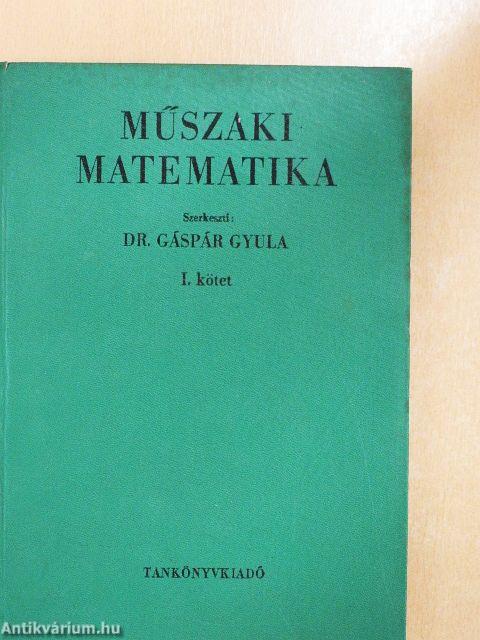 Műszaki matematika I.