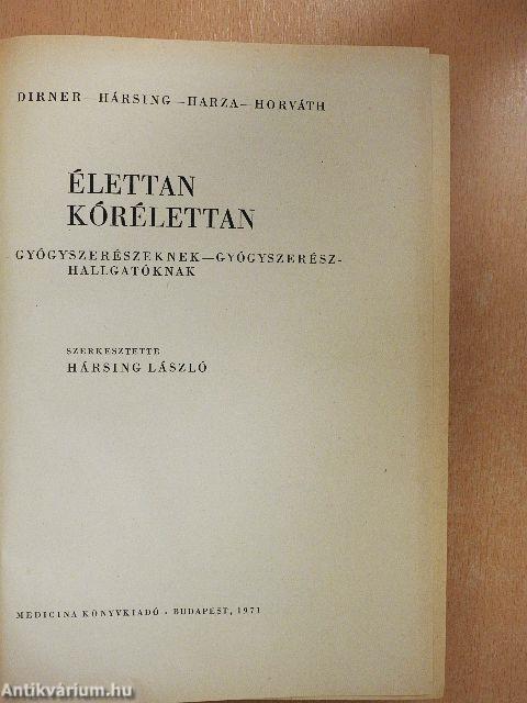 Élettan, kórélettan