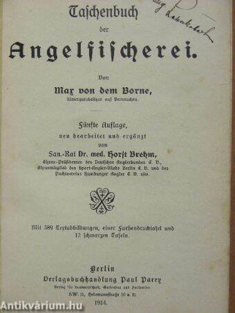 Taschenbuch der Angelfischerei (gótbetűs)