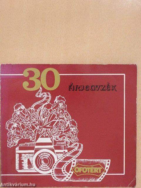 Ofotért árjegyzék