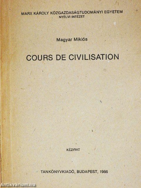 Cours de Civilisation