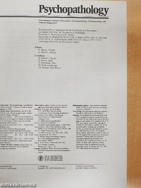 Psychopathology