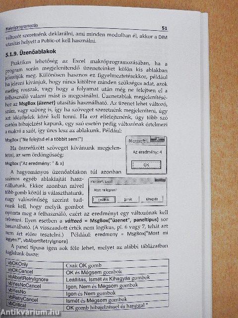 Makróhasználat Excelben