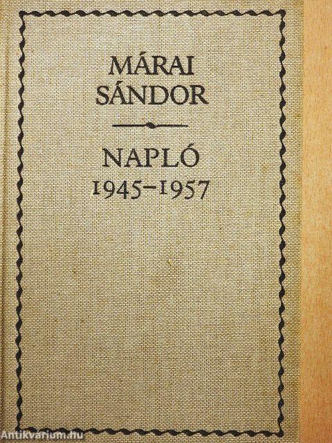 Napló 1945-1957