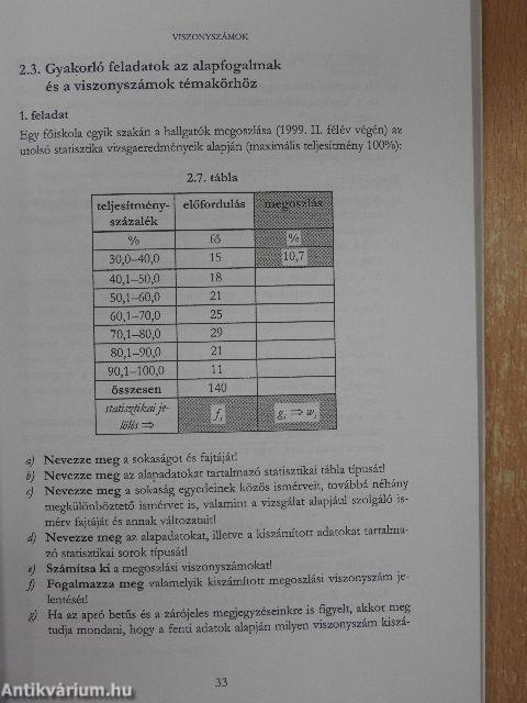 Statisztika I.