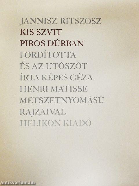 Kis szvit piros dúrban