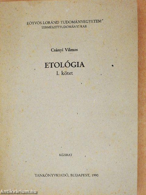 Etológia I-II.