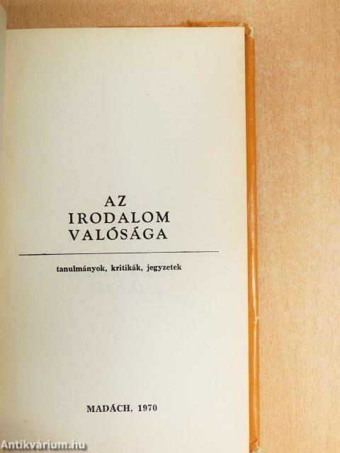 Az irodalom valósága