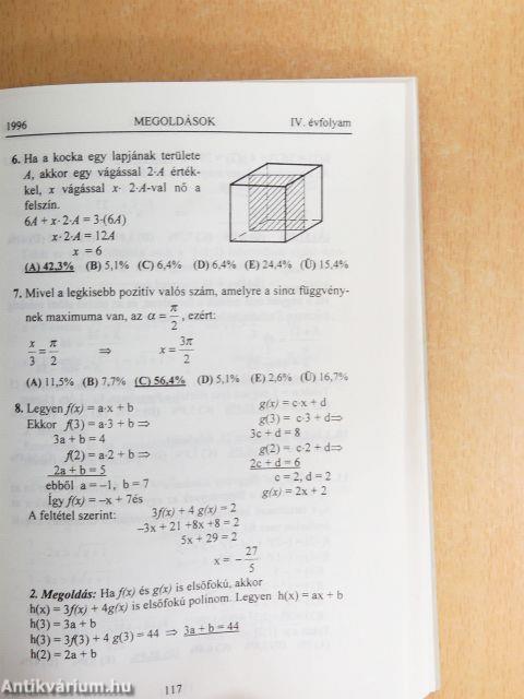 Matematikai versenytesztek
