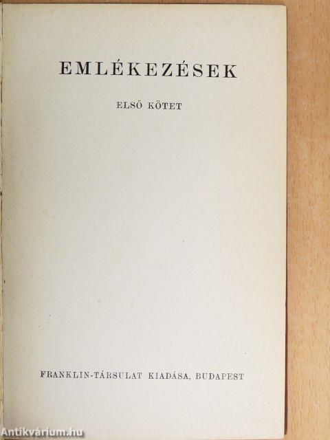Emlékezések I-III.