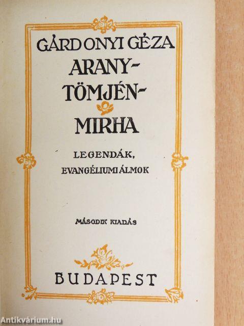 Arany, tömjén, mirha