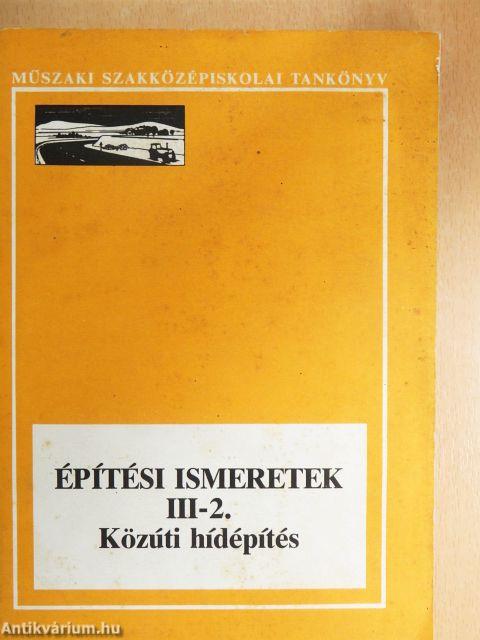 Építési ismeretek III-2.