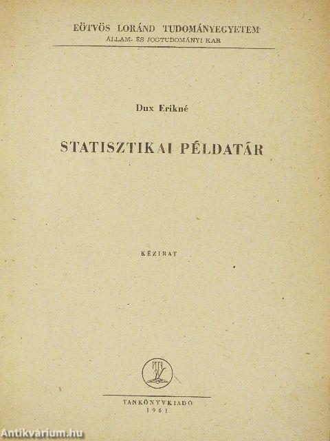 Statisztikai példatár
