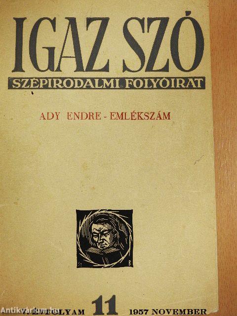 Igaz Szó 1957. november