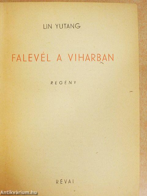 Falevél a viharban