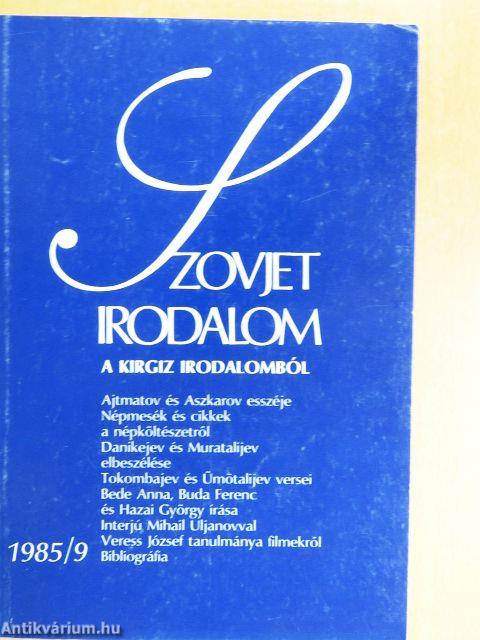 Szovjet Irodalom 1985/9.
