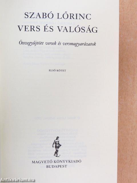 Vers és valóság I-II.