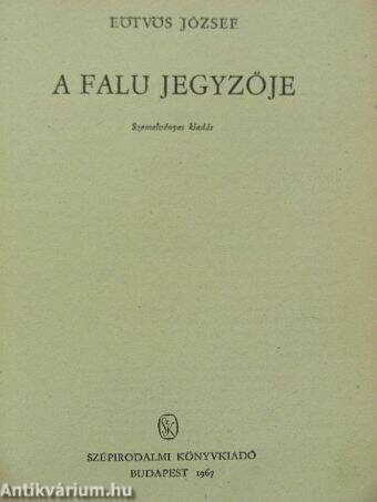 A falu jegyzője