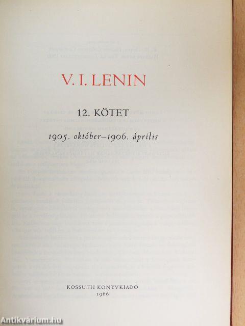 V. I. Lenin összes művei 12.