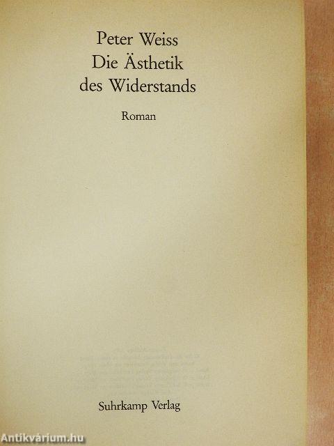 Die Ästhetik des Widerstands