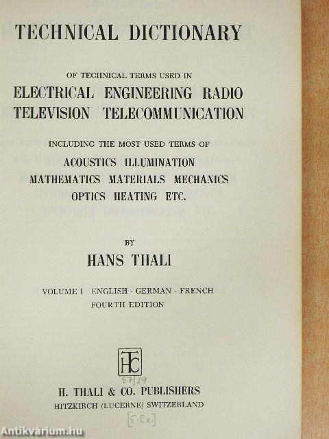 Technical Dictionary I.