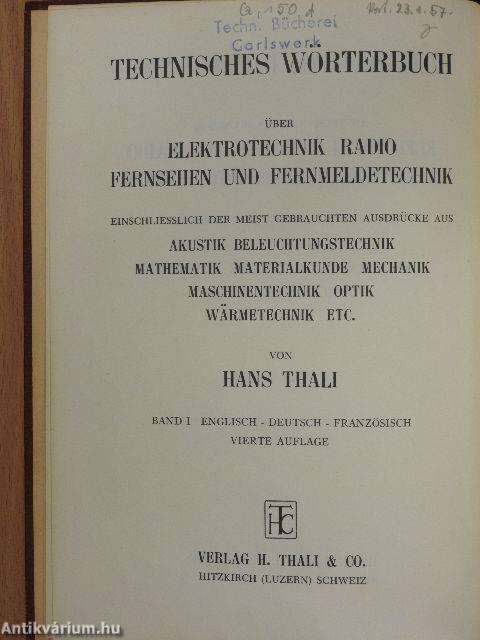 Technical Dictionary I.