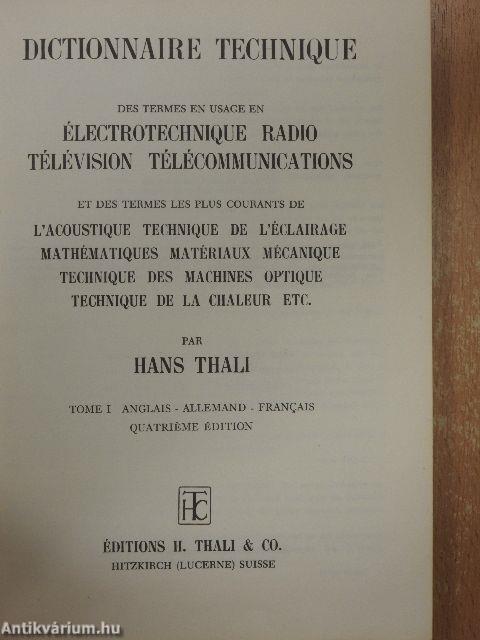 Technical Dictionary I.