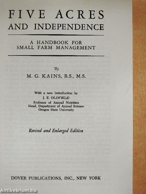 Five Acres and Independence