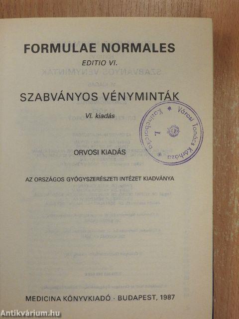 Formulae Normales