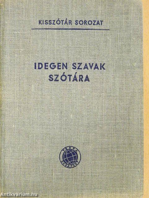 Idegen szavak szótára