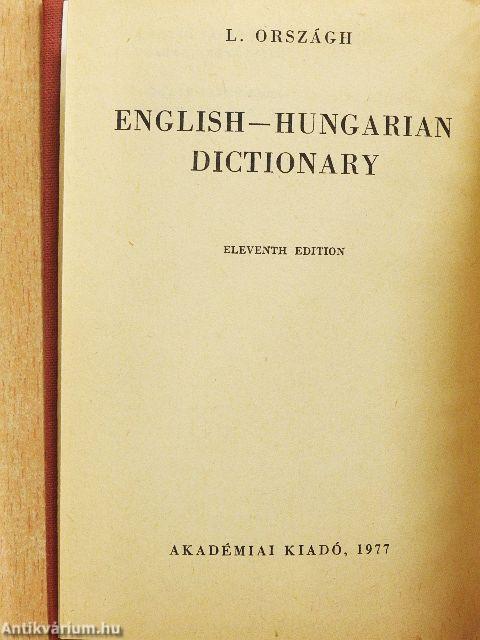 Angol-magyar szótár