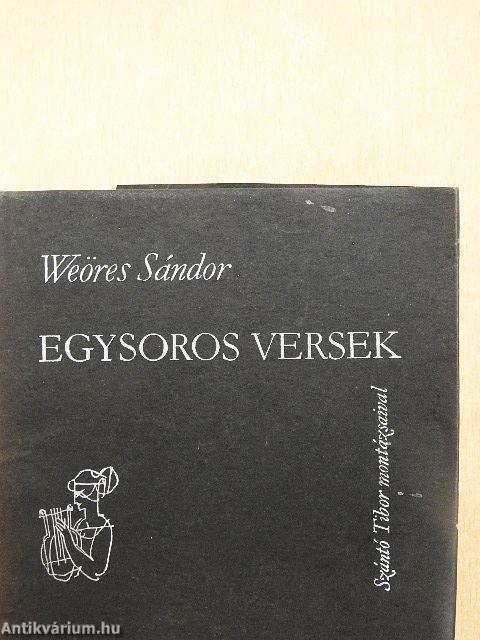 Egysoros versek